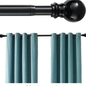Never Been Used! Black Curtain Rod for Windows 32-66" / Adjustable Heavy Duty